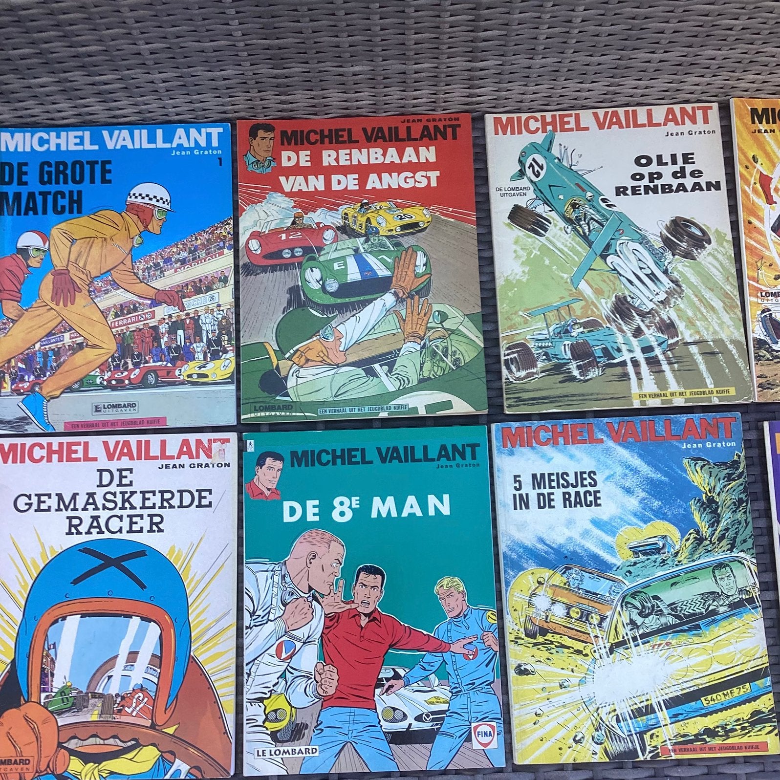 STRIP - Michel Vaillant - Lot originele stripverhalen, Meerdere stripboeken, Ophalen of Verzenden, Gelezen