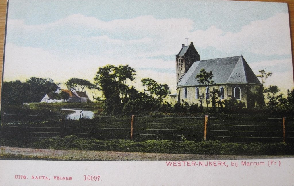 Wester-Nijkerk bij Marrum, Verzenden, 1920 tot 1940, Ongelopen, Friesland