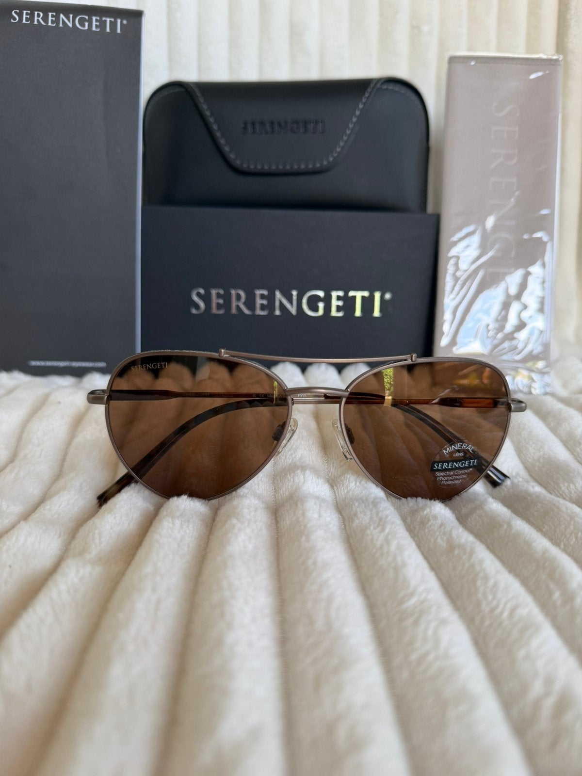 Serengeti Pete SS599004 garantie en btw-factuur, Zonnebril, Verzenden, Nieuw, Nvt