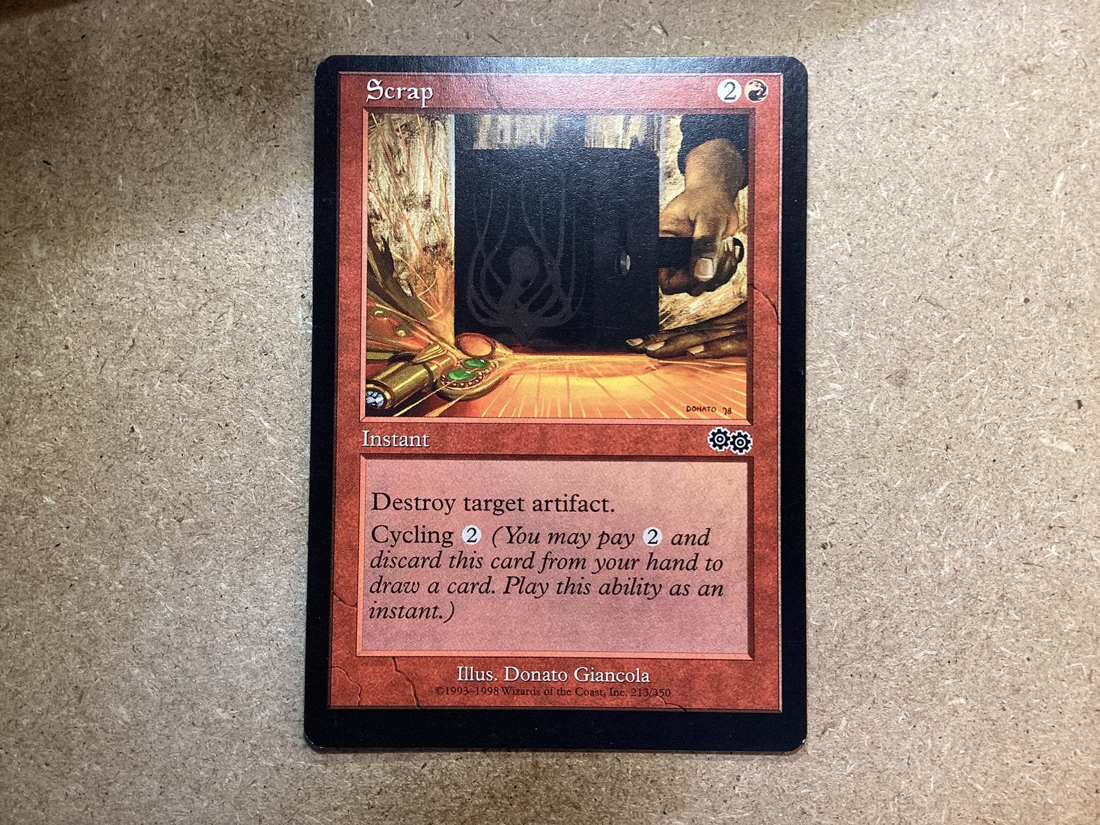 1x Scrap [213/350] (Excellent), Ophalen of Verzenden, Zo goed als nieuw, Losse kaart