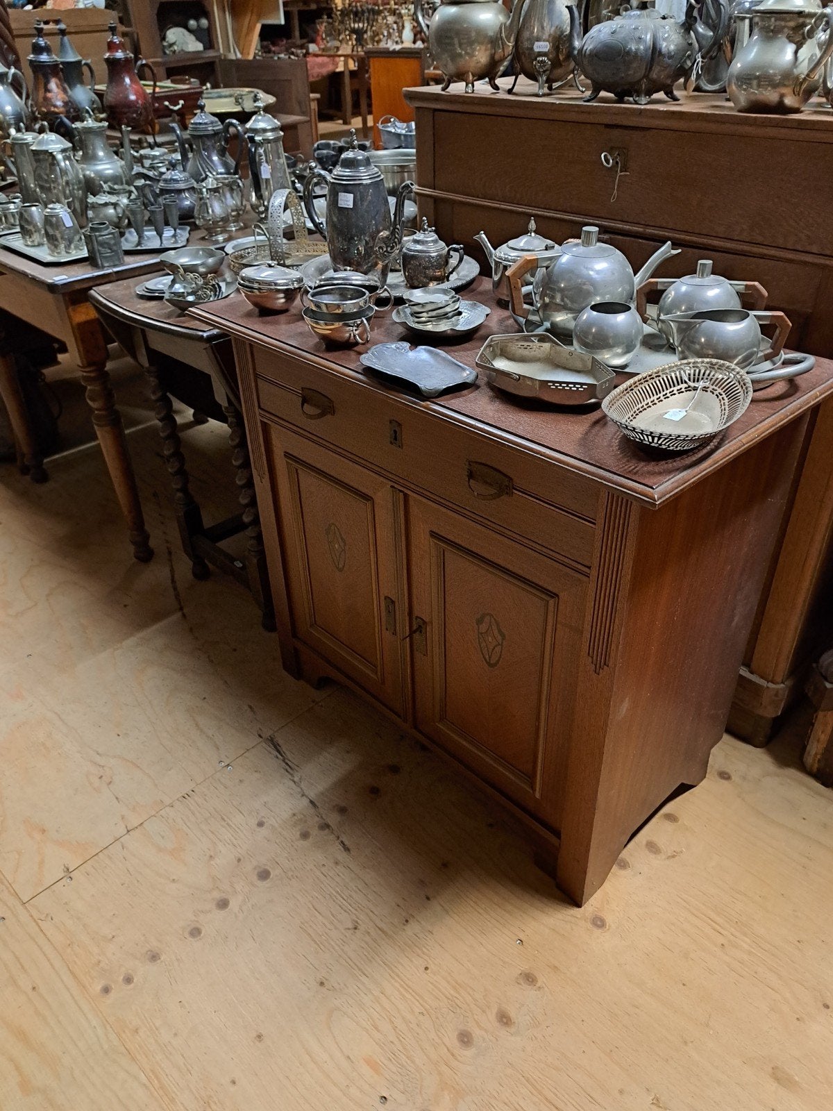 Brocante commode, Ophalen, Gebruikt, 50 tot 70 cm, 100 cm of meer