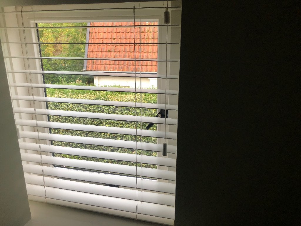 Luxaflex, Ophalen, Jaloezie, Wit, Hout