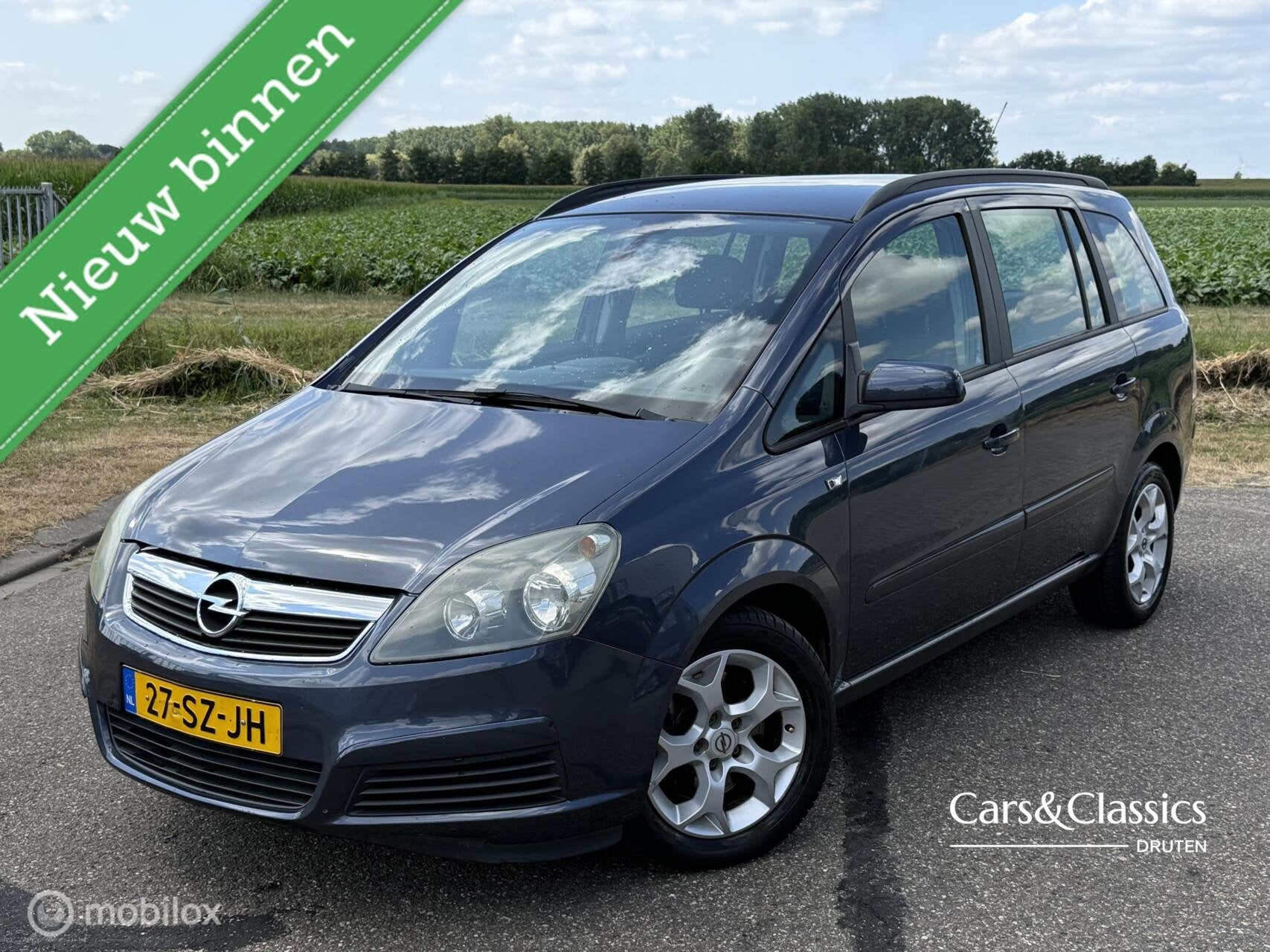 Opel Zafira 2.2 Enjoy, Auto's, Opel, Voorwielaandrijving, Stof, Gebruikt, Zwart