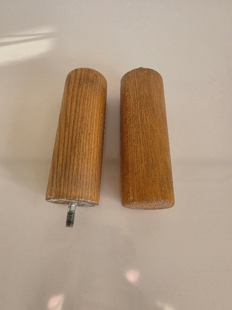 2 originele IKEA Sultan meubelpoten 15 cm M8 massief hout, Ophalen of Verzenden, Gebruikt