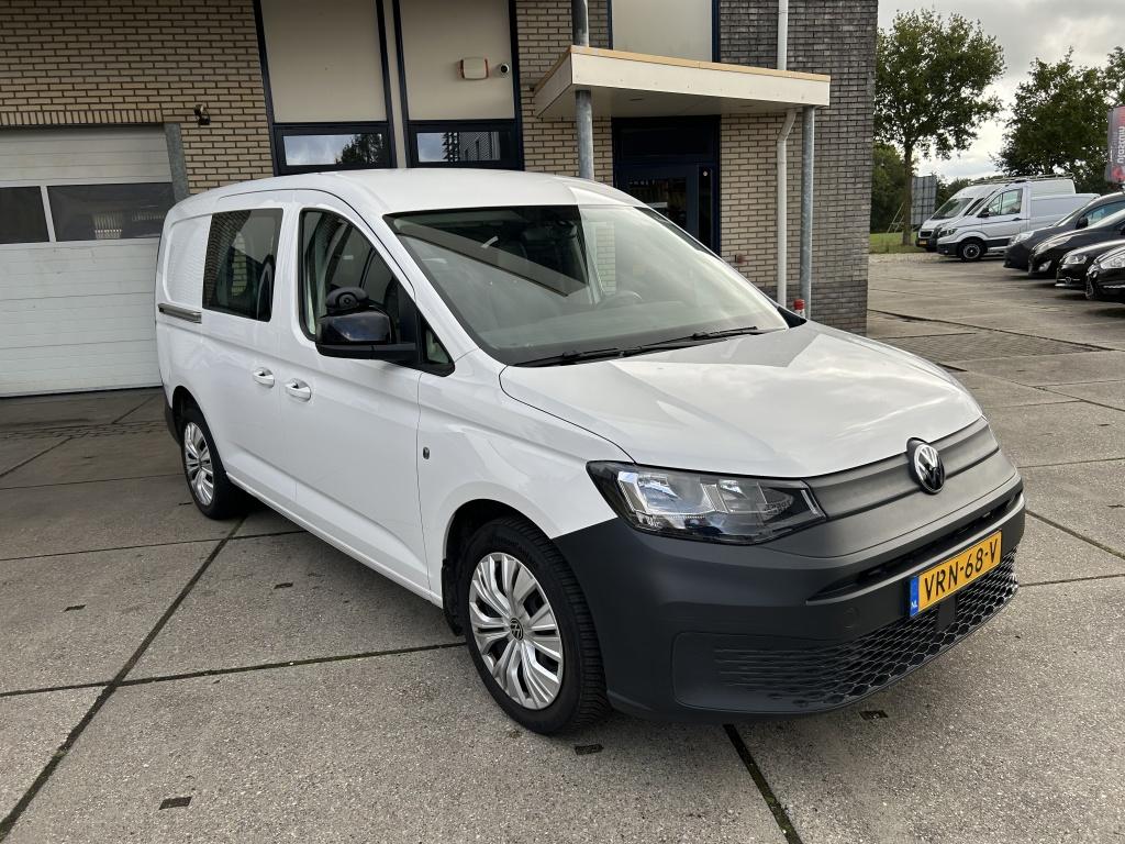 Volkswagen Caddy Maxi 1.5 TGI 131 PK CNG LANG L2 (bj 2022), 4 cilinders, Volkswagen, Wit, Origineel Nederlands