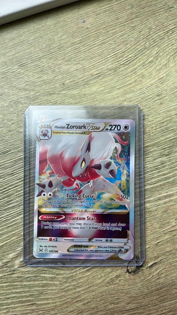 Hisuian Zoroark Vstar, Ophalen of Verzenden, Nieuw, Losse kaart, Foil