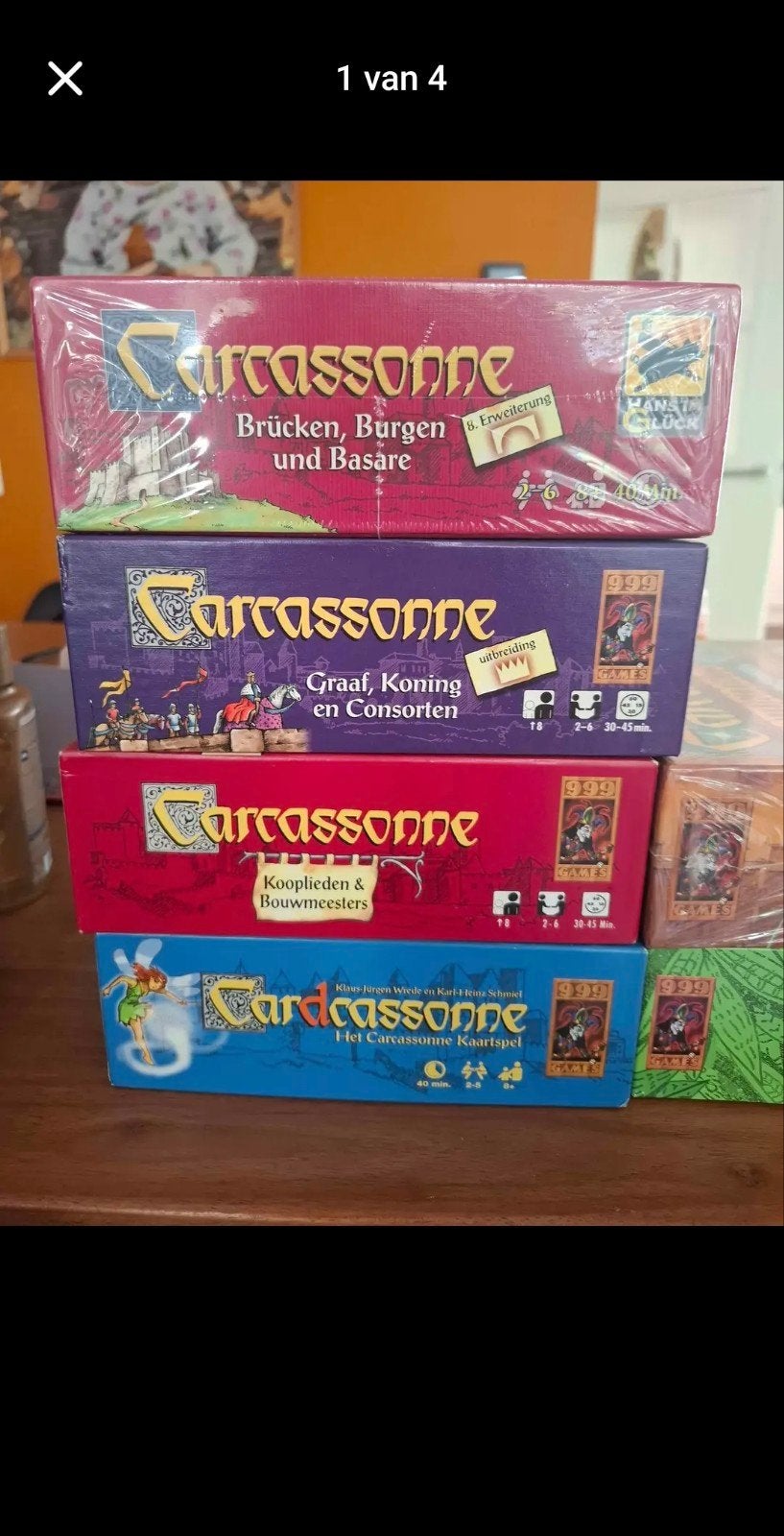 Carcassonne complete set met uitbreidingen, Ophalen of Verzenden, Zo goed als nieuw