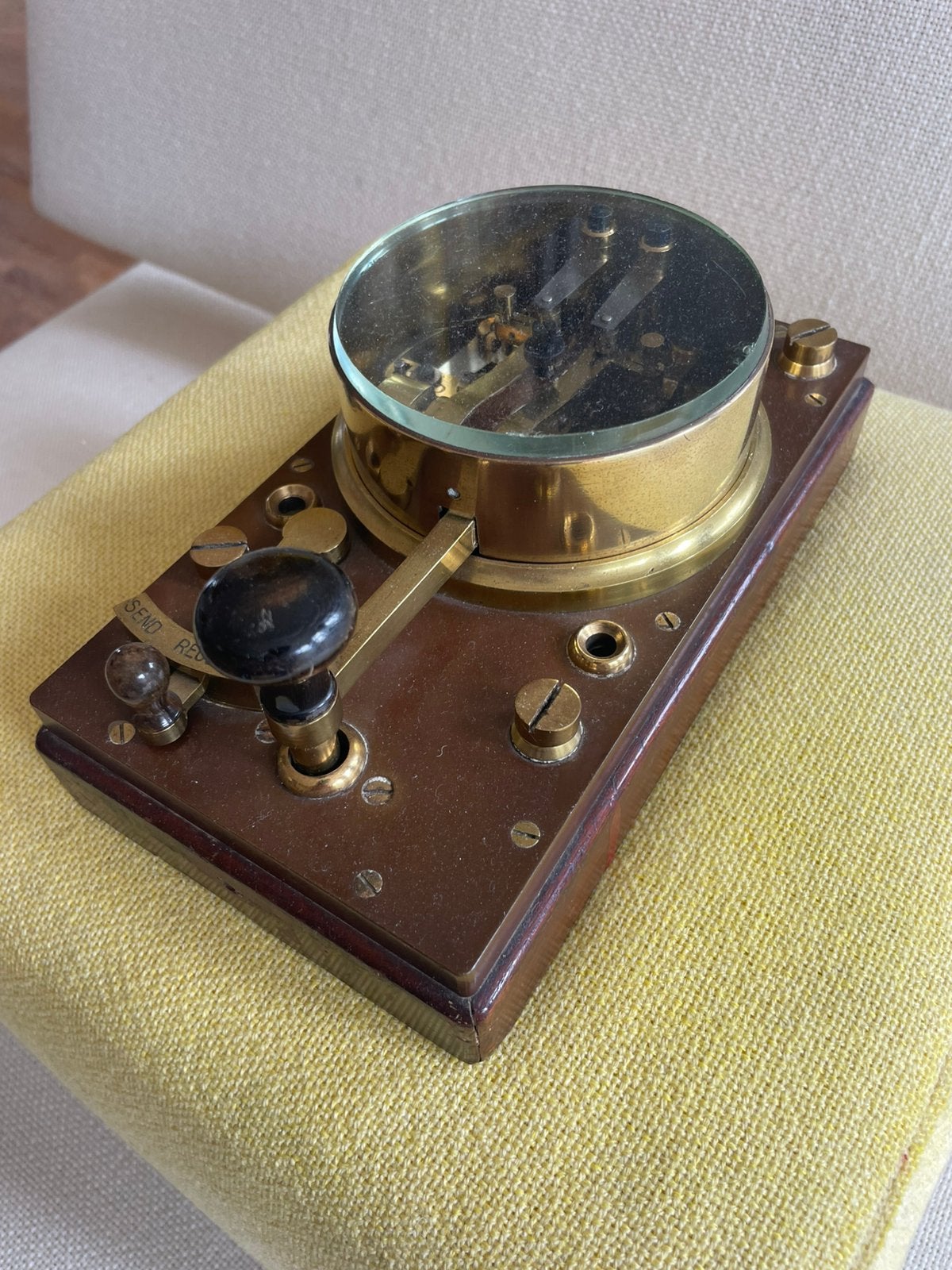 GPO double current telegraph morse key seinsleutel, Ophalen of Verzenden