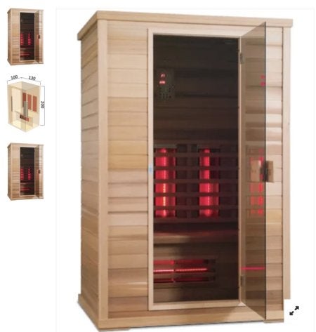 Infrarood Cabine voor 1 persoon, Sport en Fitness, Ophalen, Zo goed als nieuw, Infrarood, Complete sauna