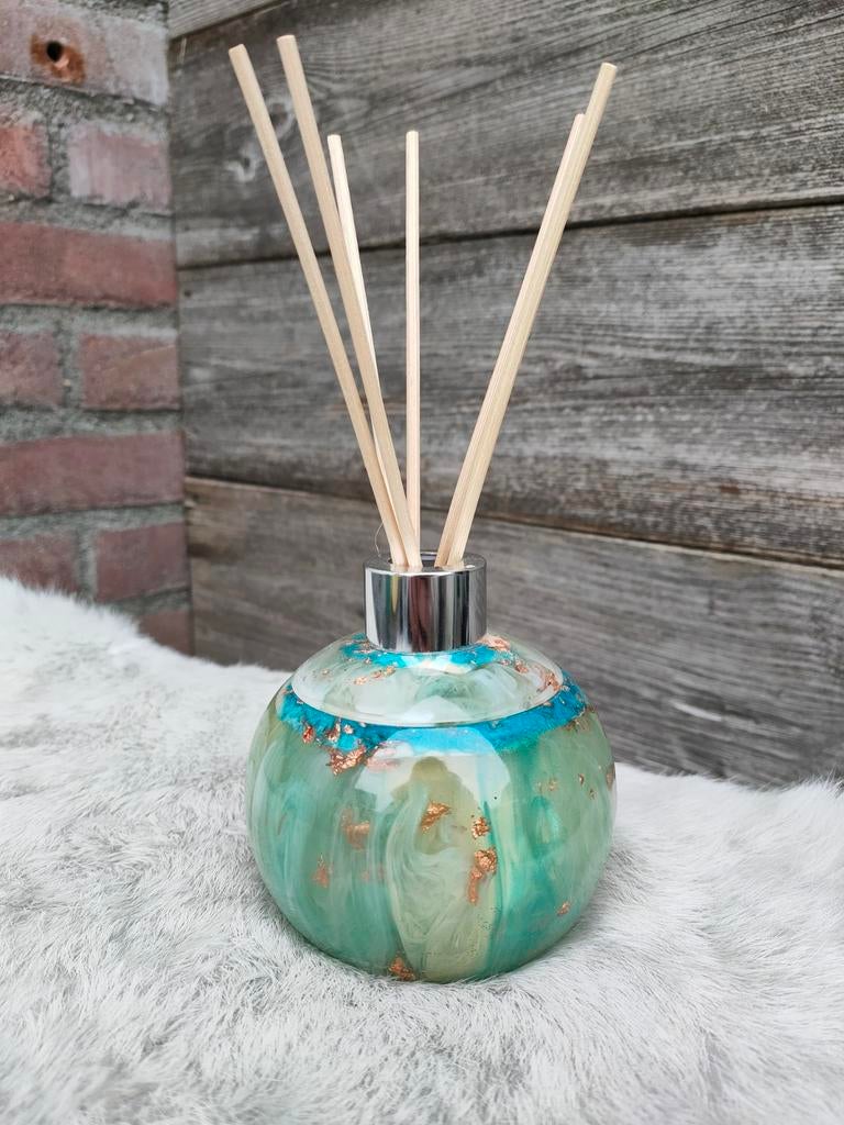 Luxe Geurdiffuser met Marmerlook en Gouden Details, Meerkleurig, Nieuw, Ophalen of Verzenden, Modern