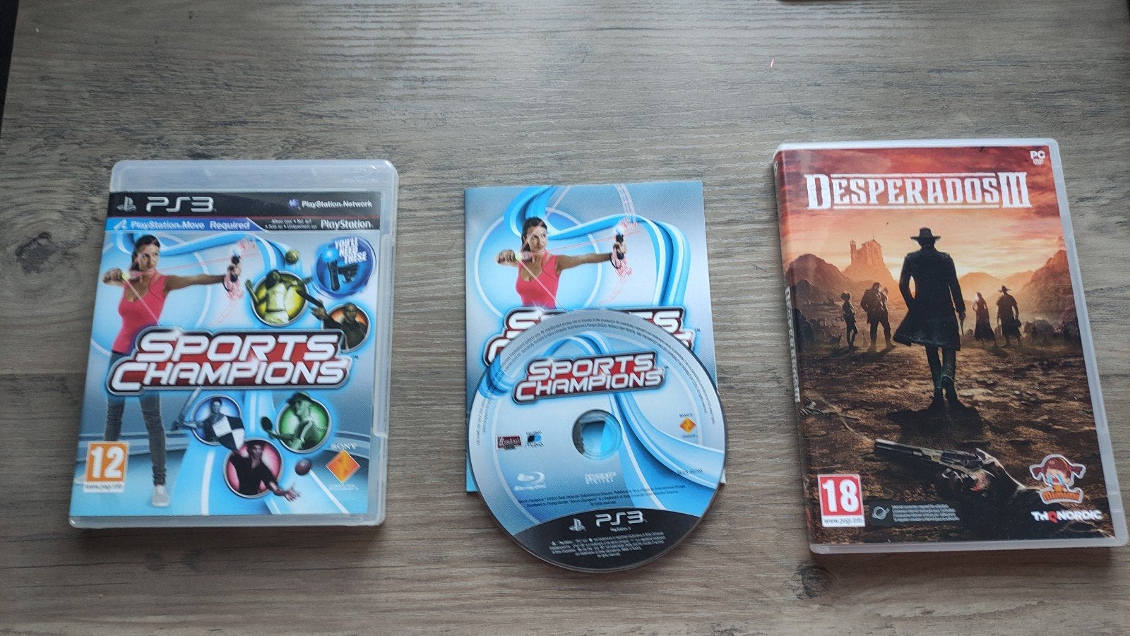 Sports Champions ps3 en gratis desperados 3 pc game, Ophalen of Verzenden, Zo goed als nieuw, Sport, 3 spelers of meer