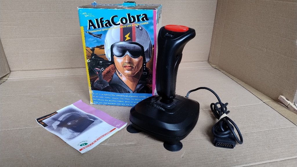 Vintage joystick AlfaCobra van Alfa Data in originele doos, Ophalen of Verzenden, Gebruikt, Alfa Data