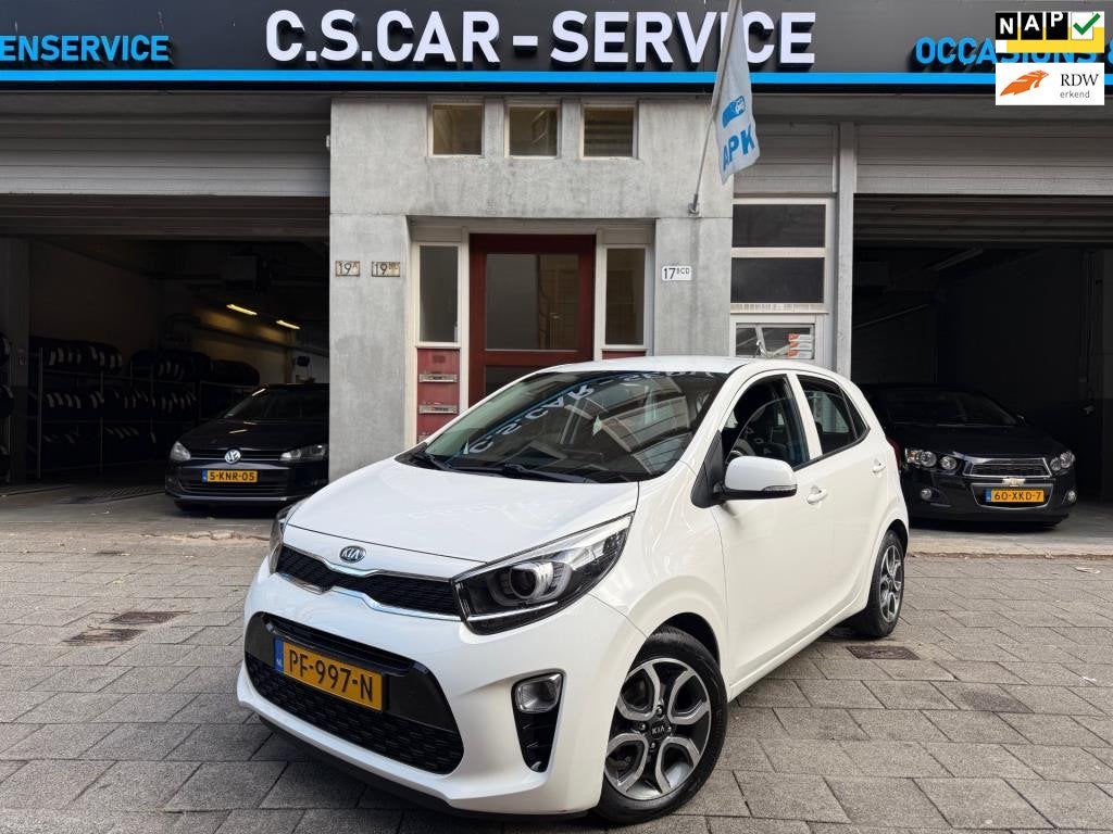 Kia Picanto 1.0 CVVT First Edition Airco | Camera | Navi | N, Auto's, Kia, Voorwielaandrijving, Gebruikt, Euro 6, Origineel Nederlands