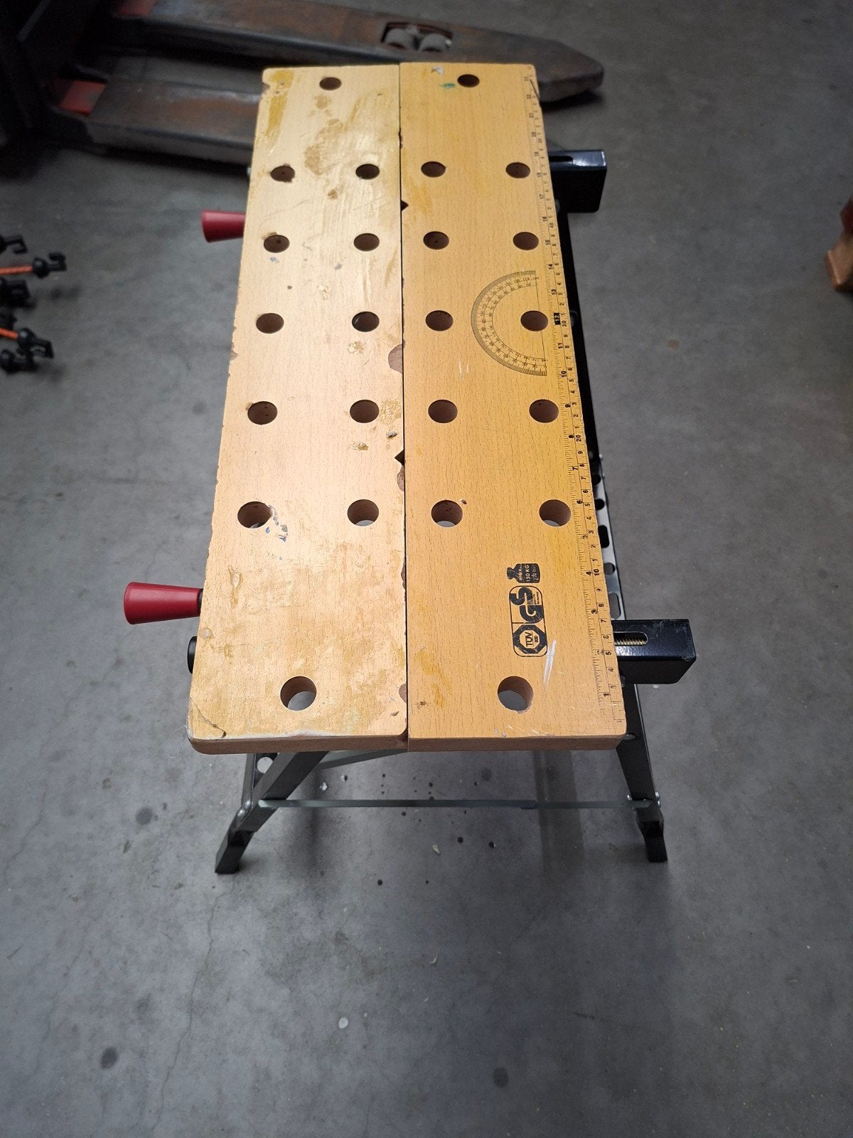 Parkside Werkbank - Inklapbaar en Draagbaar, Ophalen, Gebruikt, Minder dan 70 cm, Inklapbaar