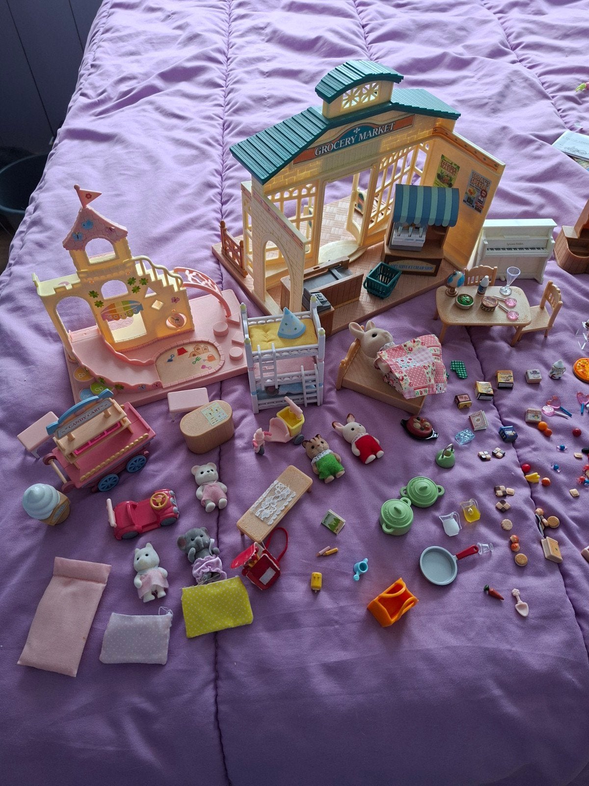 Grote Sylvanian Families set: Supermarkt, Speelplein & meer!, Ophalen of Verzenden, Gebruikt, Meisje
