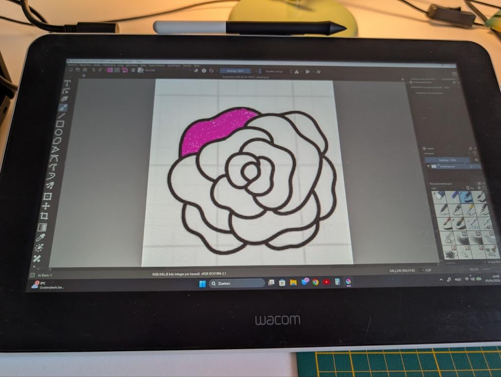 Wacom One 13 Pen Display - Tekentablet met Scherm, Ophalen of Verzenden, Zo goed als nieuw, Bedraad, Wacom