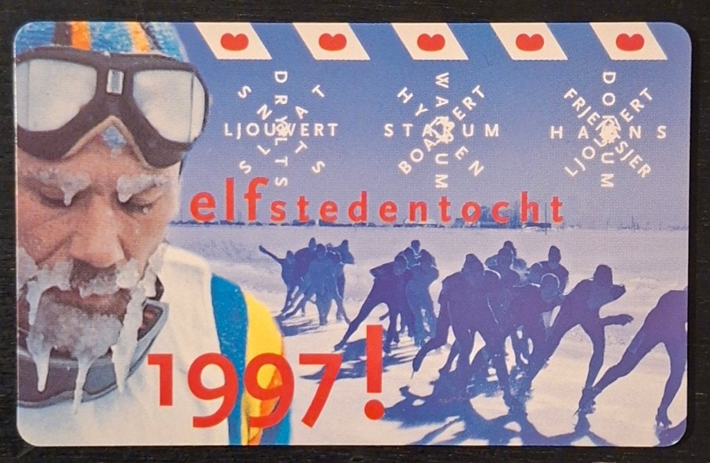 Telefoonkaart Elfstedentocht 1997 ongebruikt, Ophalen of Verzenden, Nederland