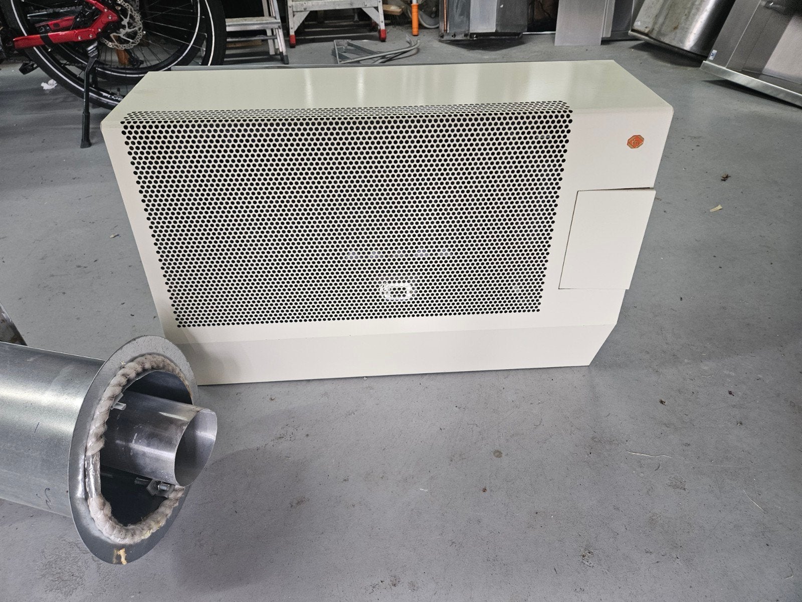 DRU gevelkachel ART 5 met doorvoer 5 kw, Ophalen, Zo goed als nieuw, Gas, Gevelkachel