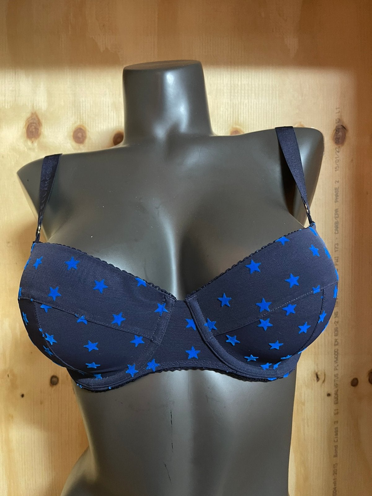 Stella mc cartney bh 70e model ster, Verzenden, Blauw, BH