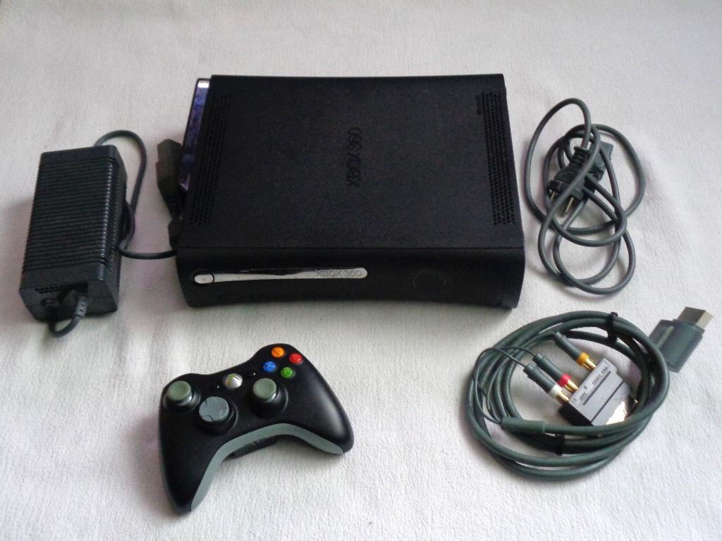Xbox 360 Elite met spellen, Spelcomputers en Games, Ophalen, 360 Elite of Super Elite, Met 1 controller, 120 GB
