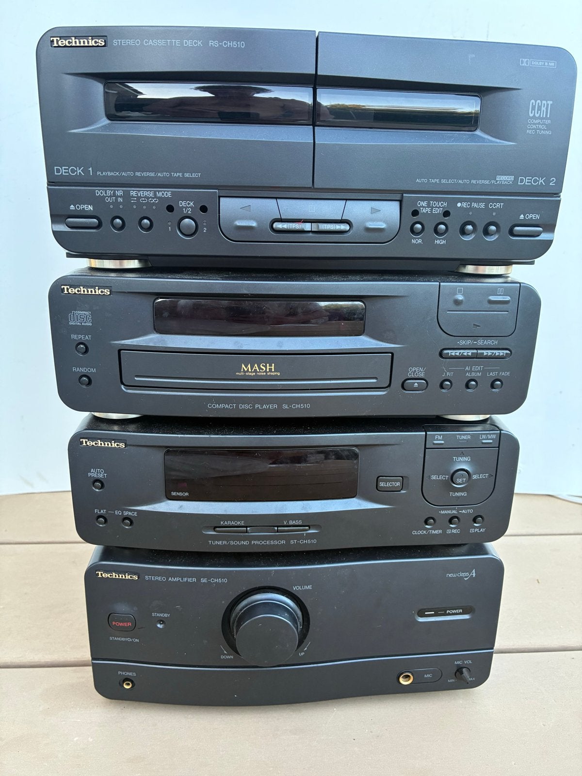 Technics SC-CH510 Hifi Set met Speakers en Handleiding, Gebruikt, Losse componenten, Tuner of Radio, Ophalen