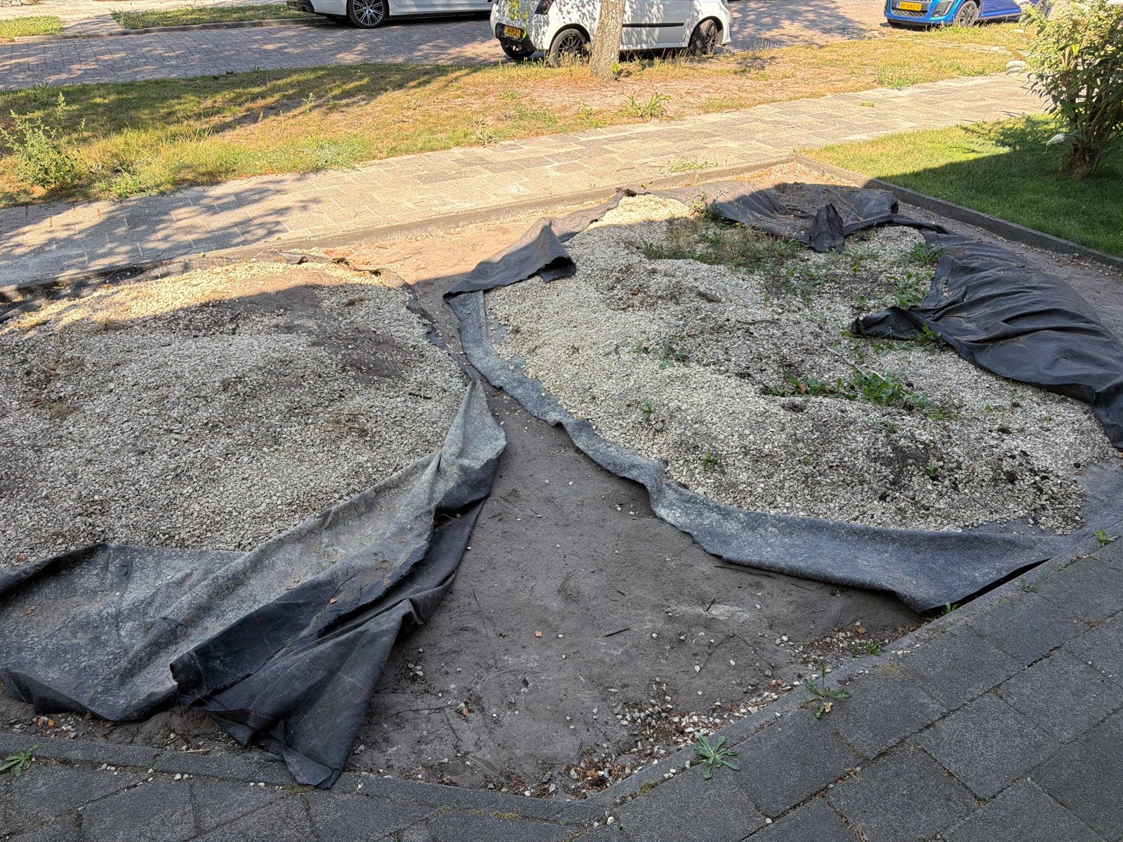 Grijs split voor tuin of oprit, Tuin en Terras, Grind, Keien en Split, Ophalen, Gebruikt, Split, Basalt