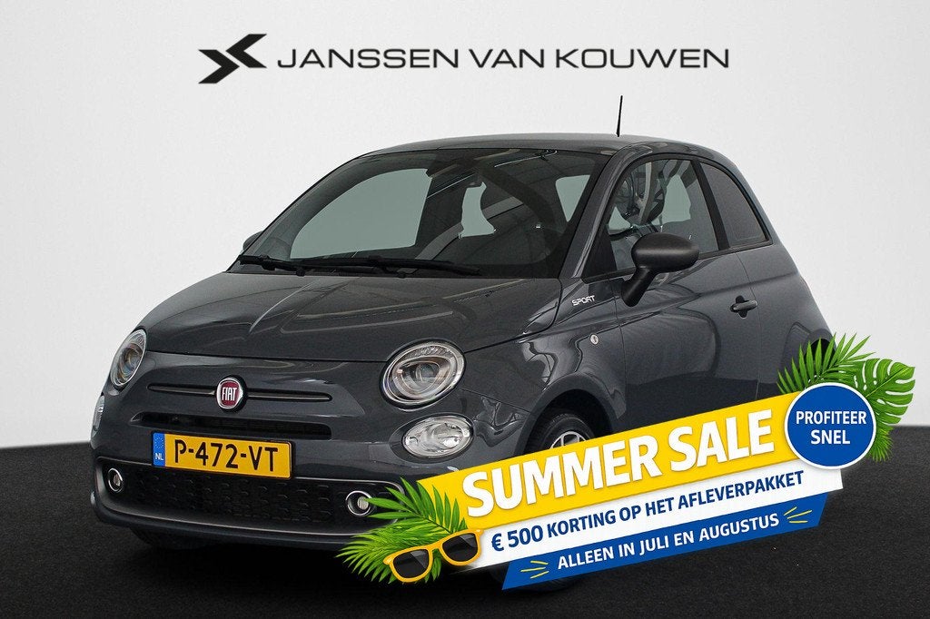 Fiat 500 1.0 Hybrid Sport Panoramadak Climate Control Apple