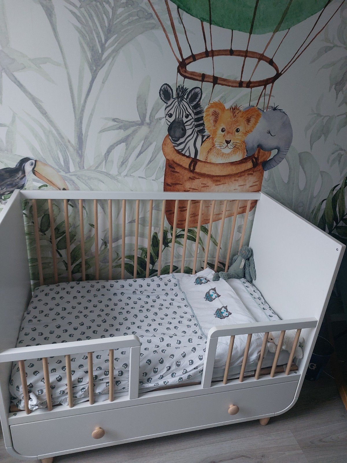 Wit ledikant met lades Myllra IKEA, Kinderen en Baby's, Ophalen, Gebruikt, Ledikant