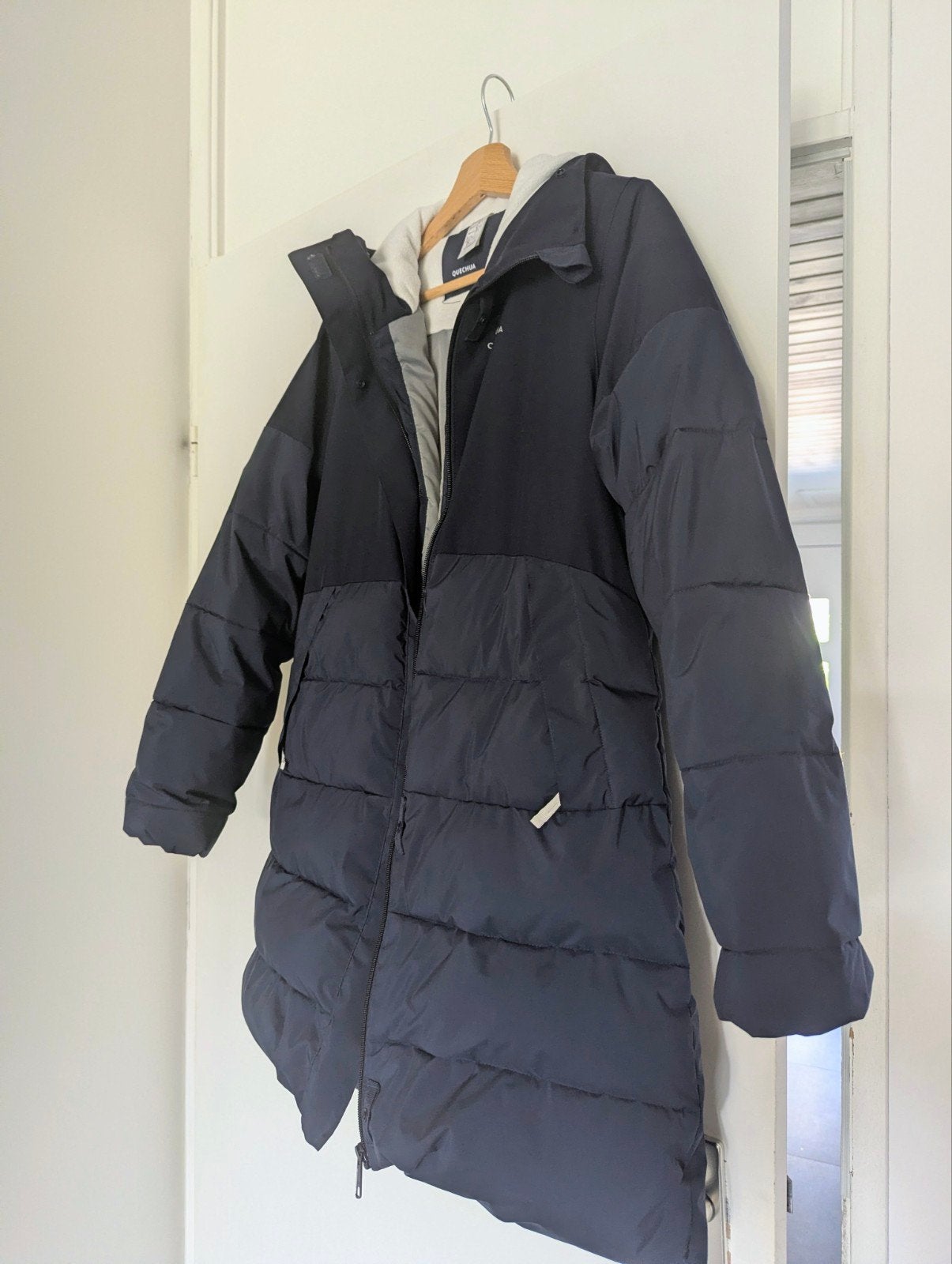 Quechua Dames Lange Winterjas blauw - Maat 14-15 jaar (S), Kleding | Dames, Jassen | Winter, Ophalen, Blauw, Zo goed als nieuw