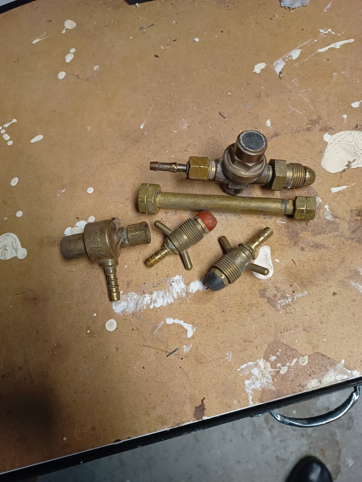 Diverse messing koppelingen en ventielen, Ophalen of Verzenden, Gebruikt