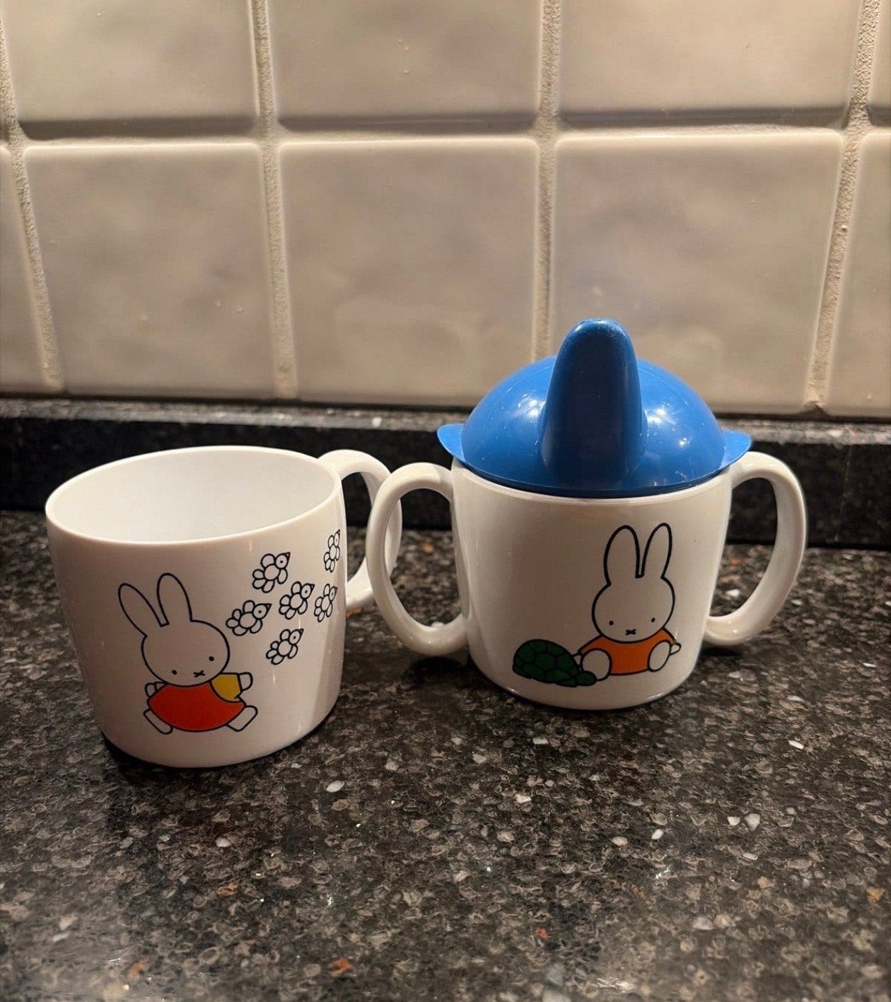 Vintage Mepal Rosti Nijntje bekers set (2 stuks), Ophalen of Verzenden, Gebruikt