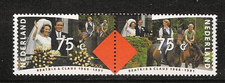 Nederland 1466-1467 a postfris, Postzegels en Munten, Ophalen of Verzenden, Na 1940, Postfris