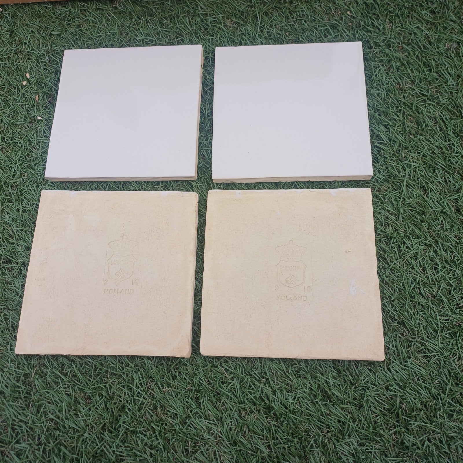 Te koop Makkum Tegels Handvorm Antiek Tegels 13x13 crème, Doe-het-zelf en Verbouw, Tegels, Nieuw, Minder dan 20 cm, Minder dan 5 m²