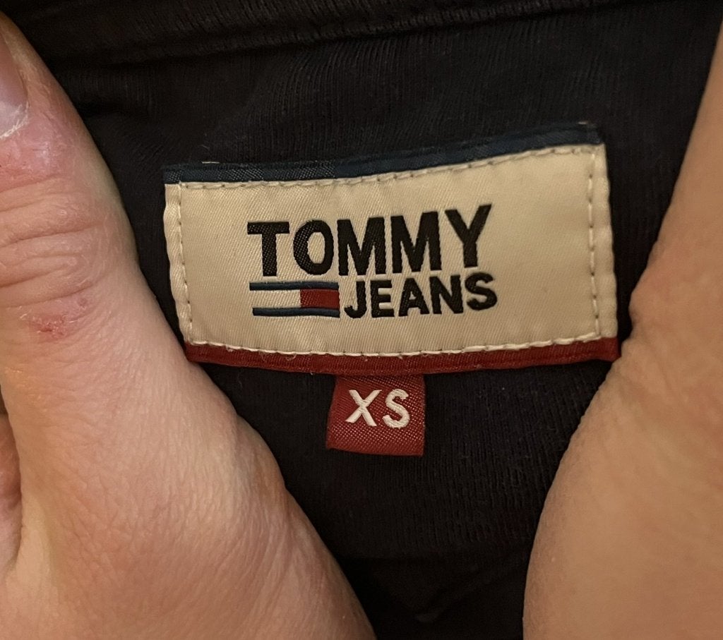 Tommy Jeans blauw T-shirt, slim fit, maat XS, Blauw, Ophalen of Verzenden, Zo goed als nieuw, Tommy Jeans