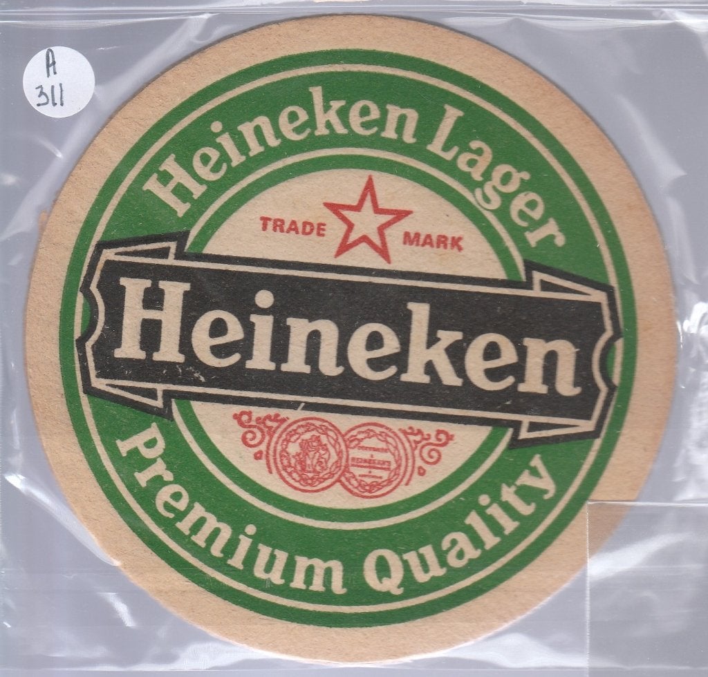 Bierviltje Heineken A 311, Verzenden, Gebruikt, Viltje(s), Heineken