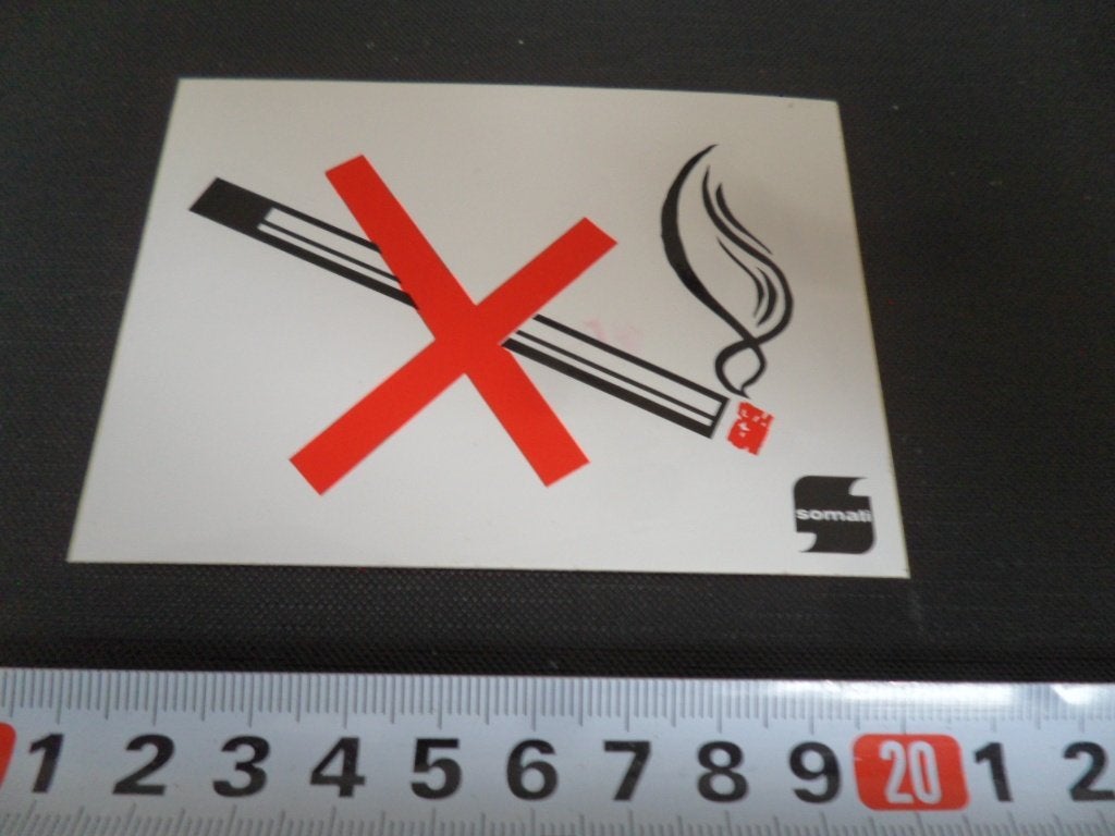 sticker somati - verboden te roken - rookverbod, Ophalen, Zo goed als nieuw