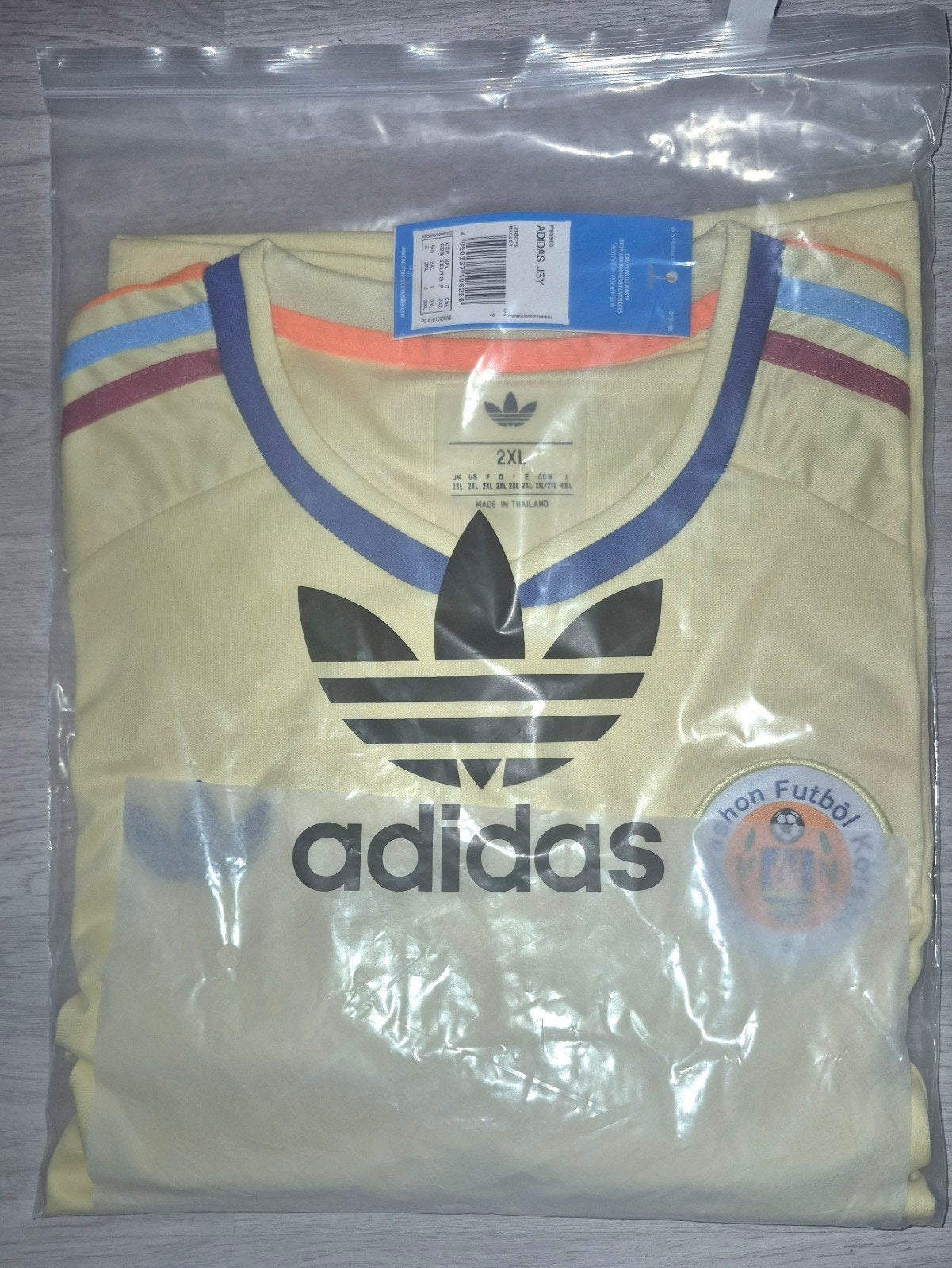 Curaçao WK Uitshirt Maat 2XL - Nieuw met labels, Geel, Overige maten, Ophalen of Verzenden, Zo goed als nieuw