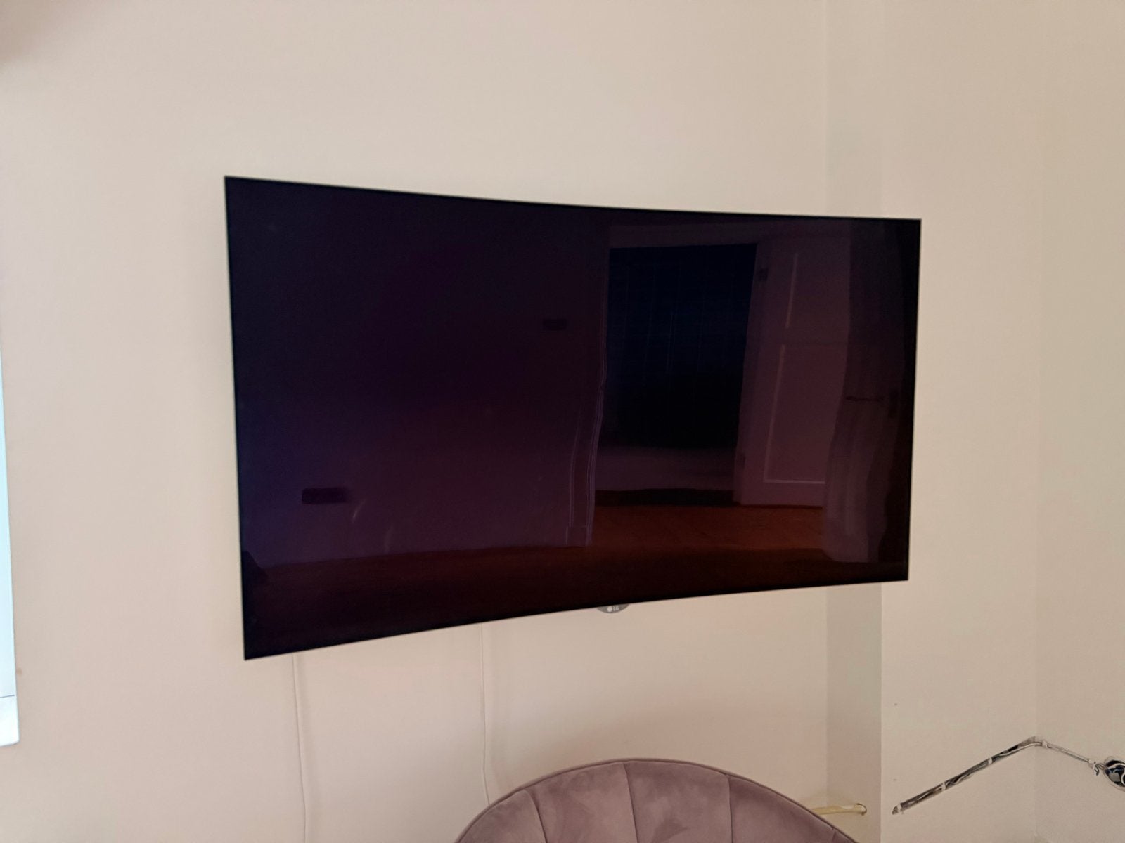 LG 55EG960V OLED TV met muurbeugel - Inbrandingen, Ophalen, OLED, 4k (UHD), LG