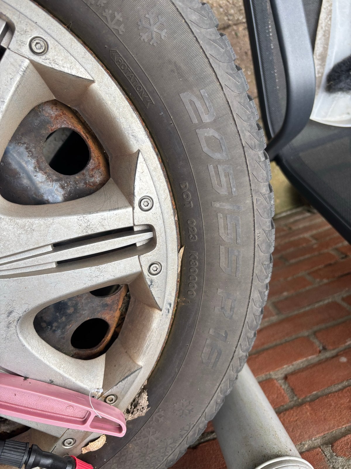 Winterbanden met velgen voor Opel Meriva 205/55 R16, Ophalen of Verzenden, Gebruikt
