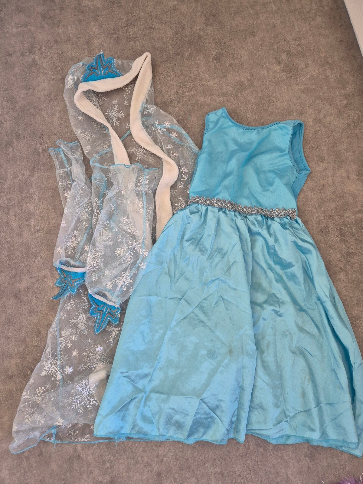 frozen elsa verkleed kleren mt 120, Ophalen, Zo goed als nieuw, 122 t/m 128, Meisje