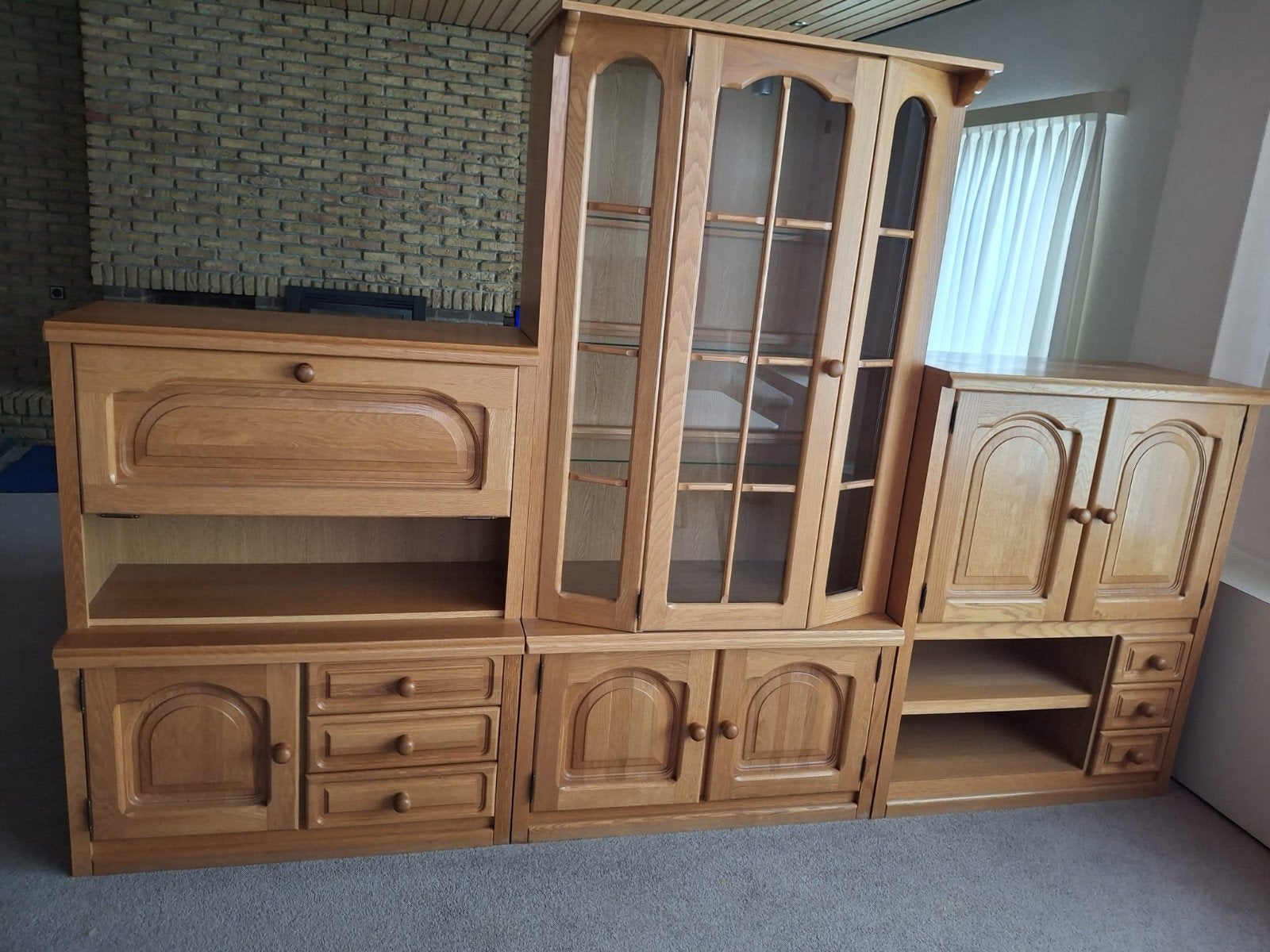 gratis tafel en kastenwand, Ophalen, Glas, Gebruikt, 300 cm of meer