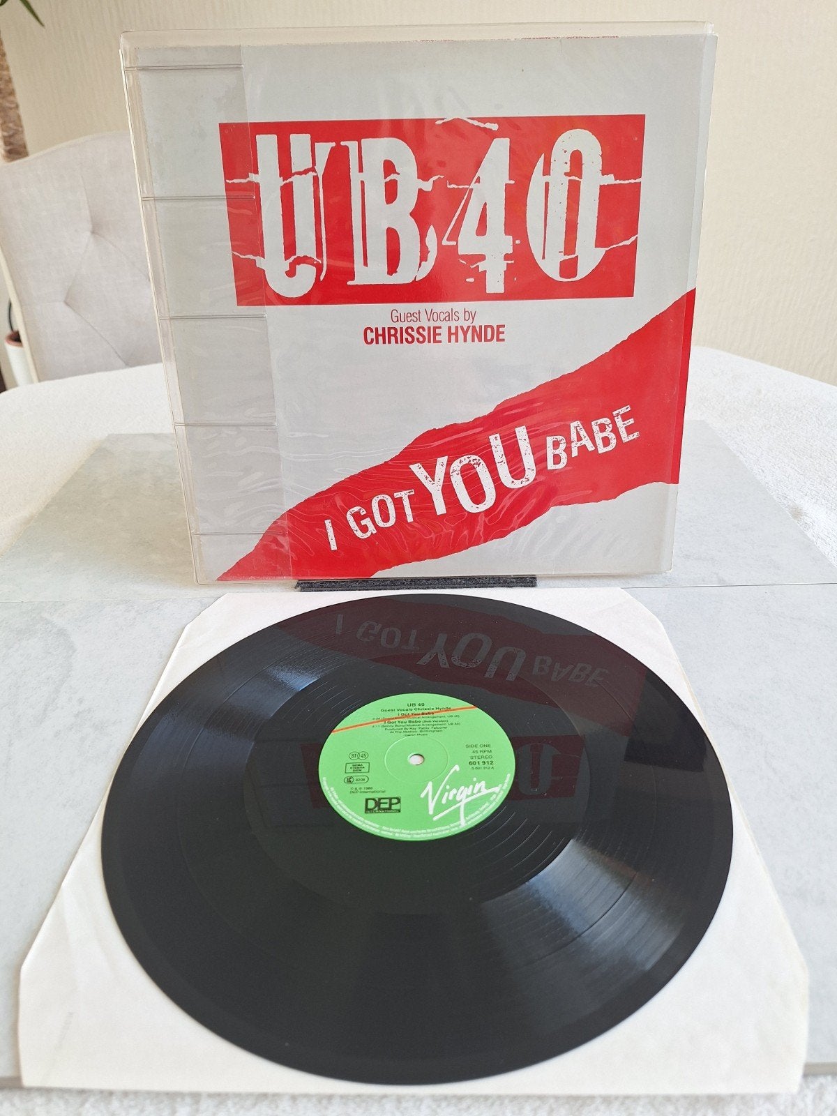 Maxi Single van UB 40 // I GOT YOU BABE...uit 1985, Ophalen of Verzenden, Zo goed als nieuw, 12 inch
