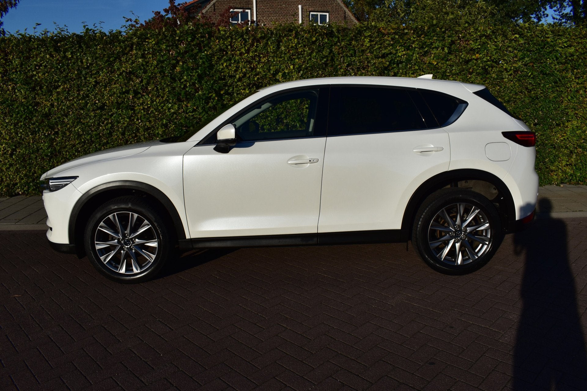 Mazda CX-5 2.0 SkyActiv-G 4WD '21 Signature DAK BOMVOL!, Auto's, 4 cilinders, Met garantie (alle), Wit, Bedrijf