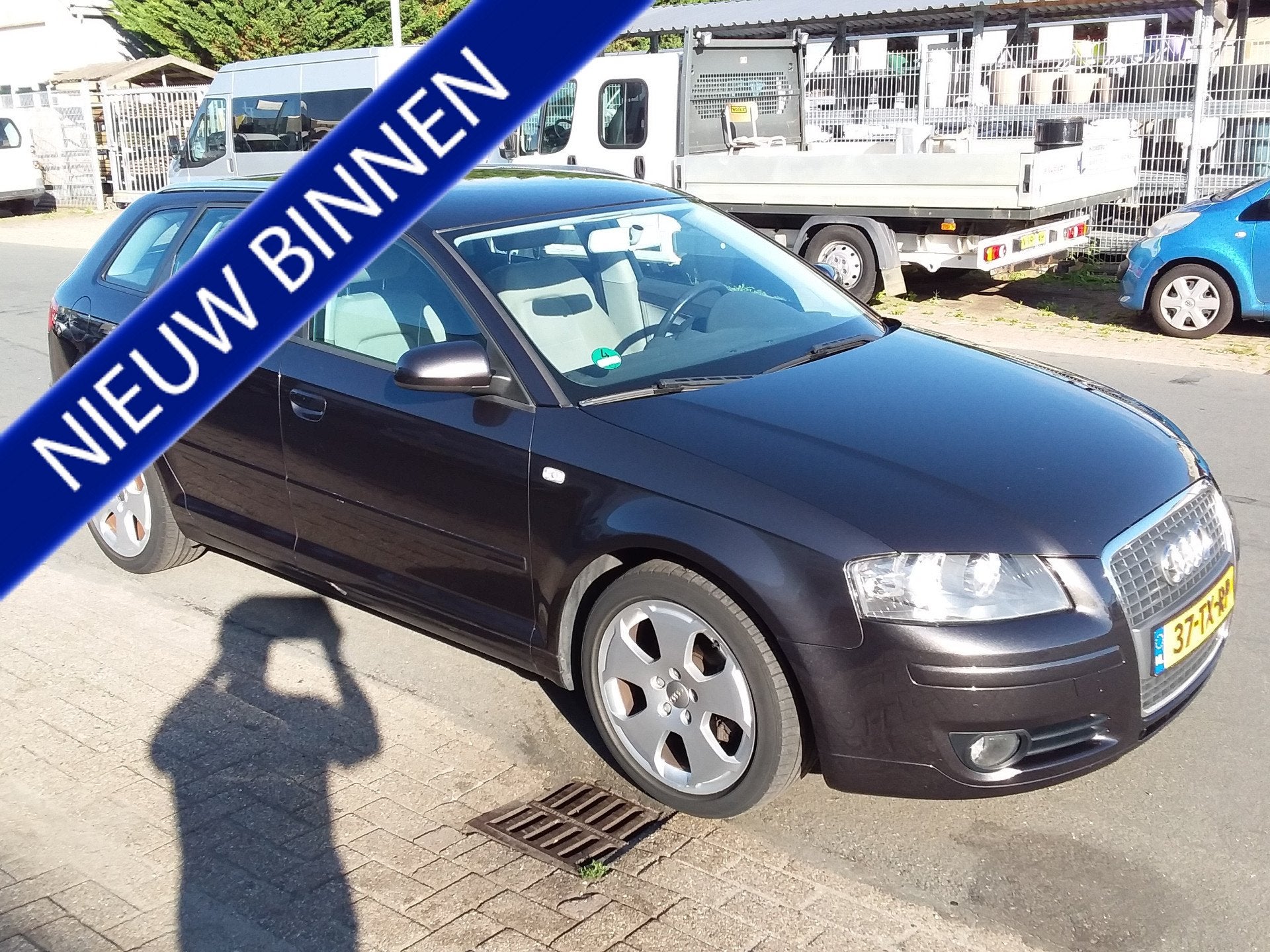 Audi A3 Sportback 1.8 TFSI Ambition (bj 2007), Auto's, Audi, Voorwielaandrijving, Stof, Gebruikt, Zwart