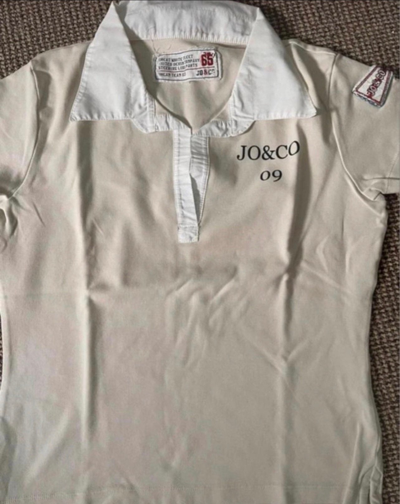 Mooi polo shirt in zand van Josephine & Co L, Kleding | Dames, T-shirts, Maat 38/40 (M), Beige, Ophalen of Verzenden, Zo goed als nieuw
