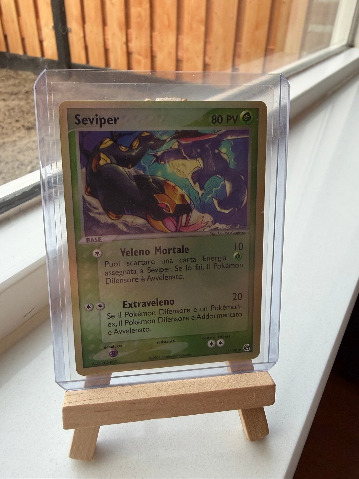 Seviper #11/100 Reverse Holo Italiaans - Sandstorm 2003, Ophalen of Verzenden, Zo goed als nieuw, Losse kaart, Foil