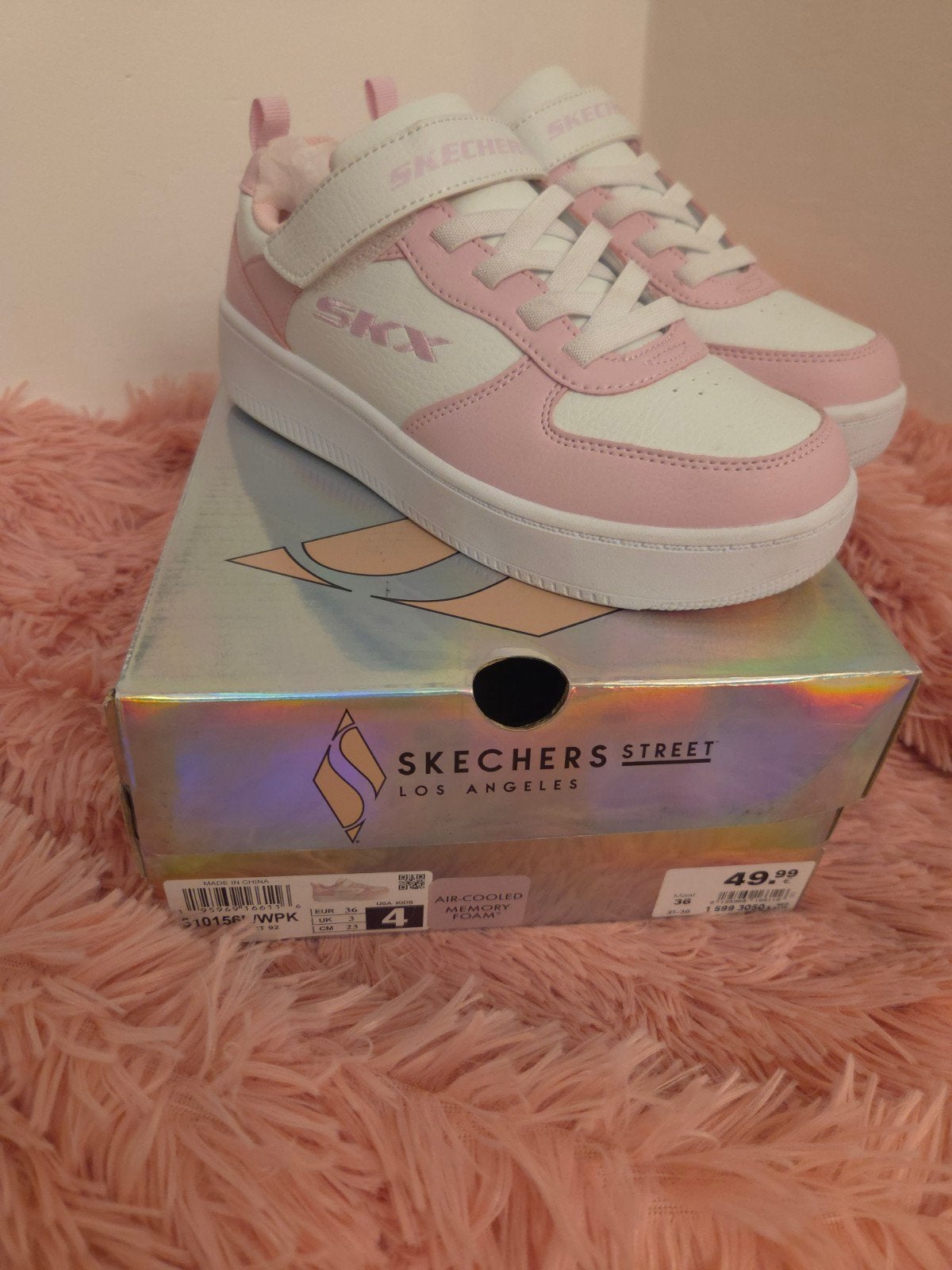 Skechers roze/wit – maat 36 – zo goed als nieuw, Kinderen en Baby's, Kinderkleding | Schoenen en Sokken, Meisje, Schoenen, Zo goed als nieuw
