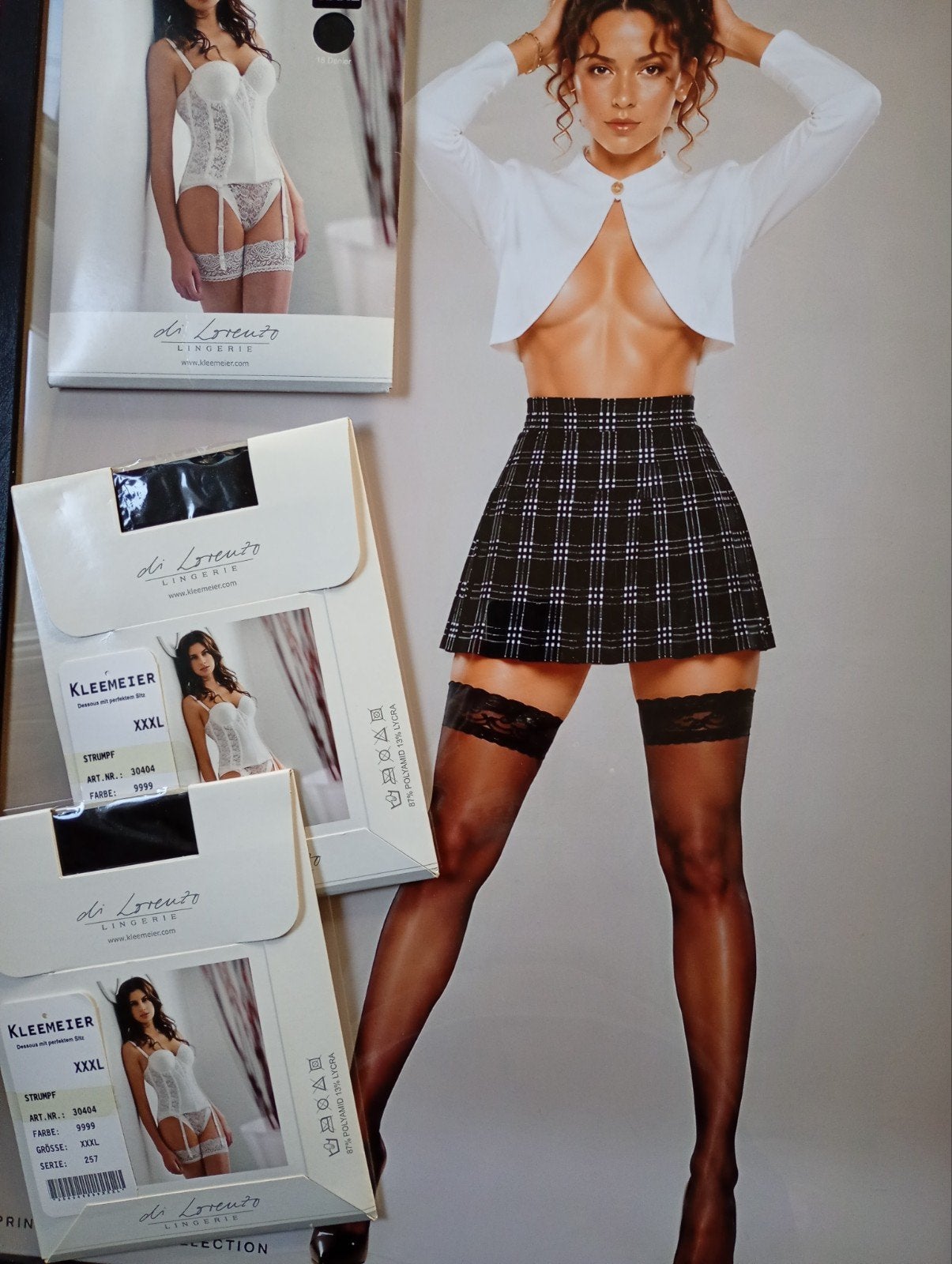 Hold Up kousen zwart XXXL, Stay-up kousen, Zwart, Nieuw, Overige maten