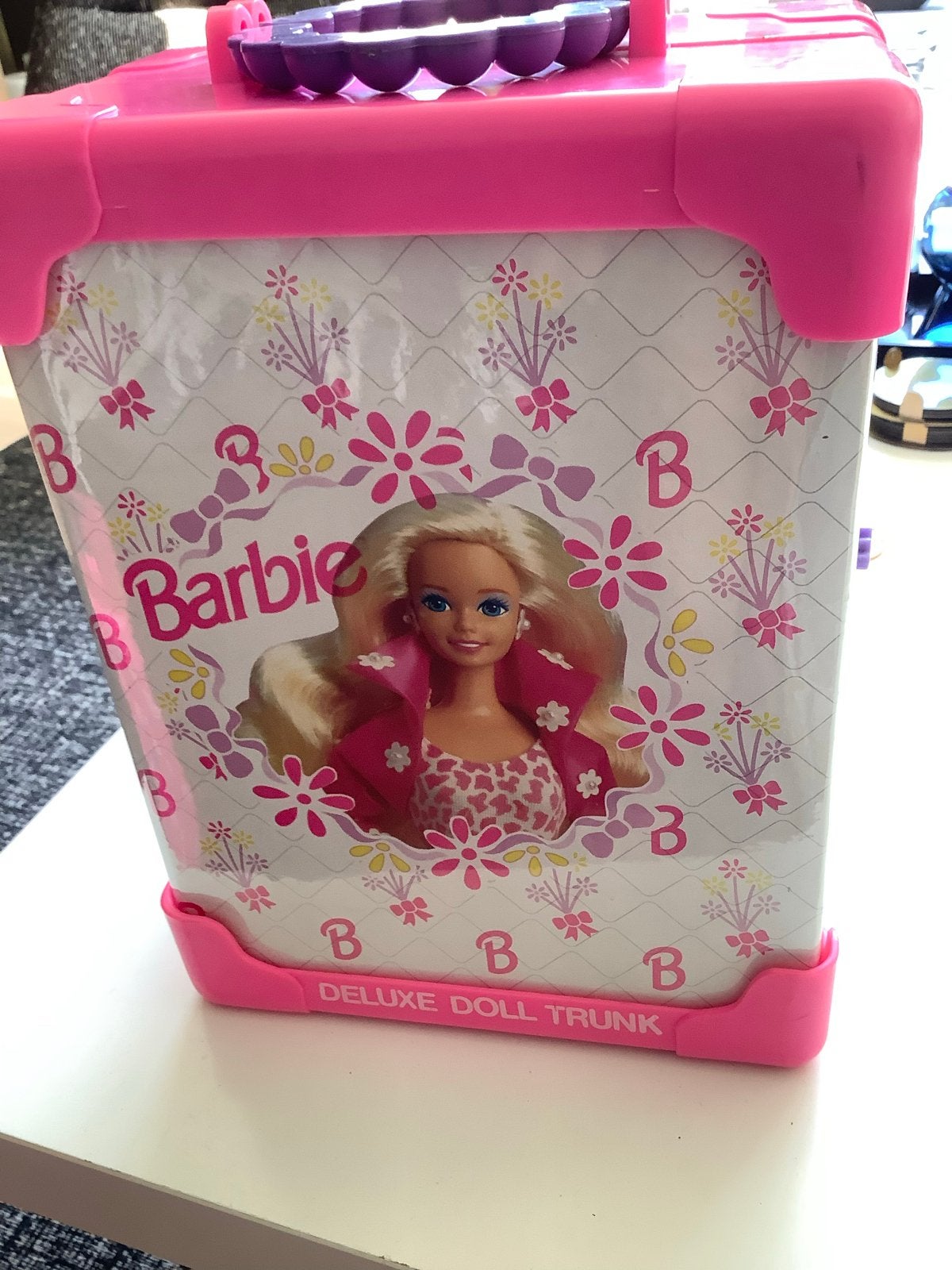 Vintage Deluxe Doll Trunk Barbie met accessoires, Ophalen of Verzenden, Zo goed als nieuw, Barbie