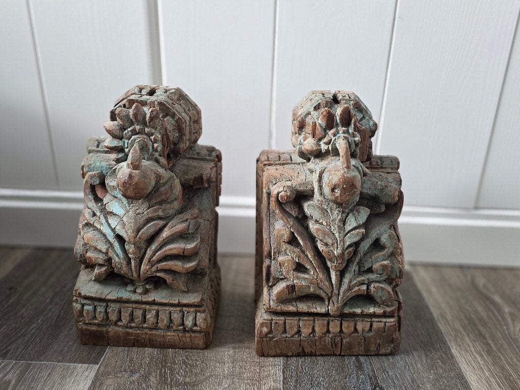 Indiaanse tempel fragmenten, Ophalen, Hout, Nieuw, Oosters